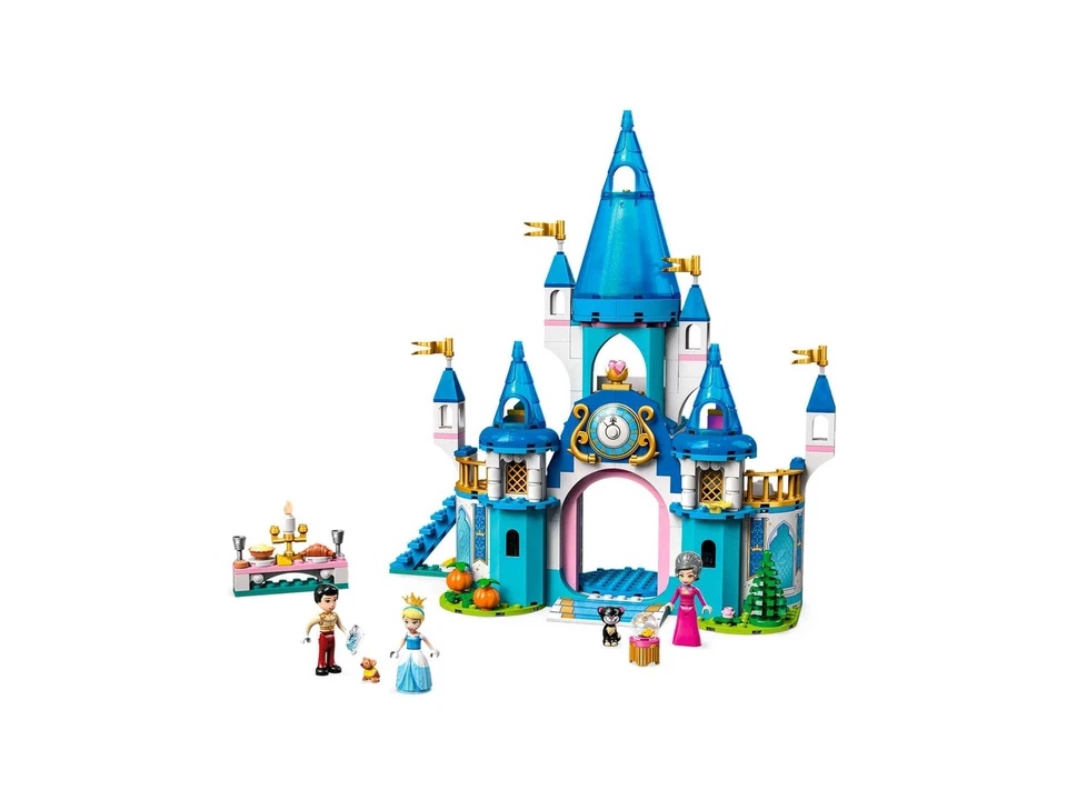 LEGO 43206 Disney Cinderellas Schloss, 3 Spielfiguren und 2 Tierfiguren - Bild 4 von 4