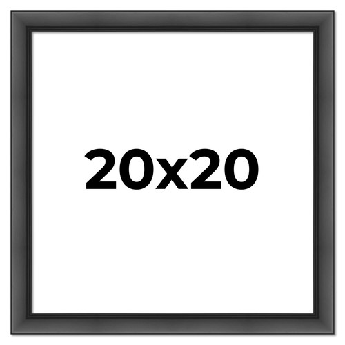 20x20 Frame Black Passaggi Solid Wood Picture Frame Width 1.5 Inches | Interior