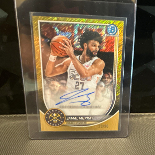 Topps 2025-26 Bowman Chrome Autographs Gold Shimmer   Jamal Murray 23/50