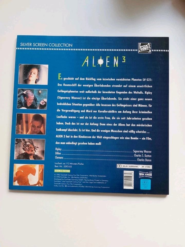 LaserDisc - ALIEN 3 - Sammler Top Zustand  - Bild 3 von 4