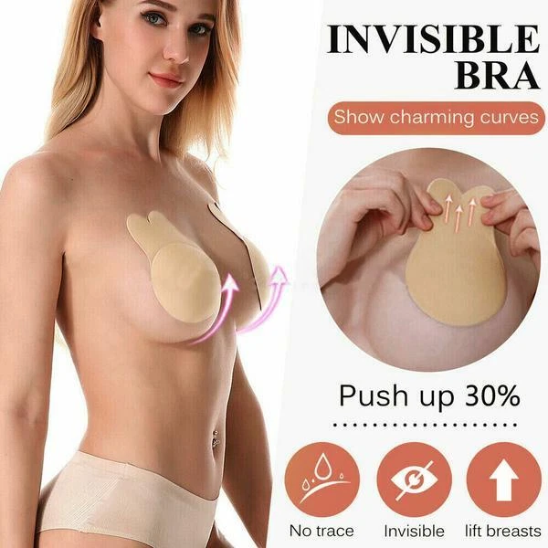 Invisible Lift Up Bra Rabbit Backless Washable Lifting Breast Enhancing Bra  AU