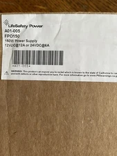 Lifesafety Power A01-005 FPO150 Power Supply New In Box