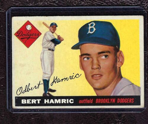 1955 Topps Baseball #199 Bert Hamric, Brooklyn Dodgers, High Number, VG-EX!