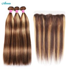 human hair bundles with frontal