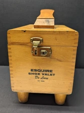 Vintage ESQUIRE SHOE VALET De Luxe with 5 Vintage Brushes