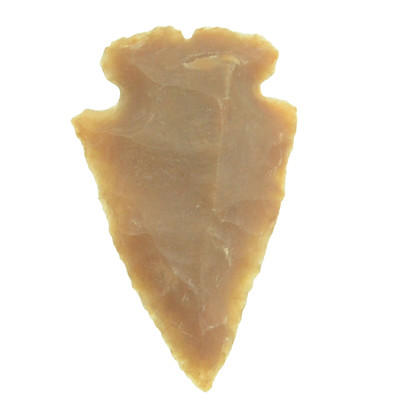 Petrified Wood Stone 35mm Flint Spearhead Head Point Knife Blade Arrowhead