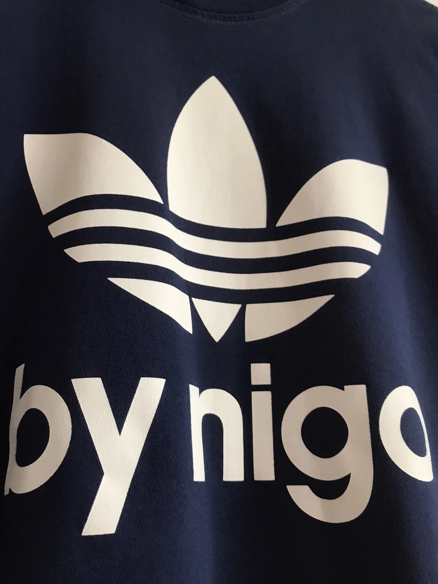 Adidas by NIGO Navy Blue T-shirt Human Made Treofil Logo Tee