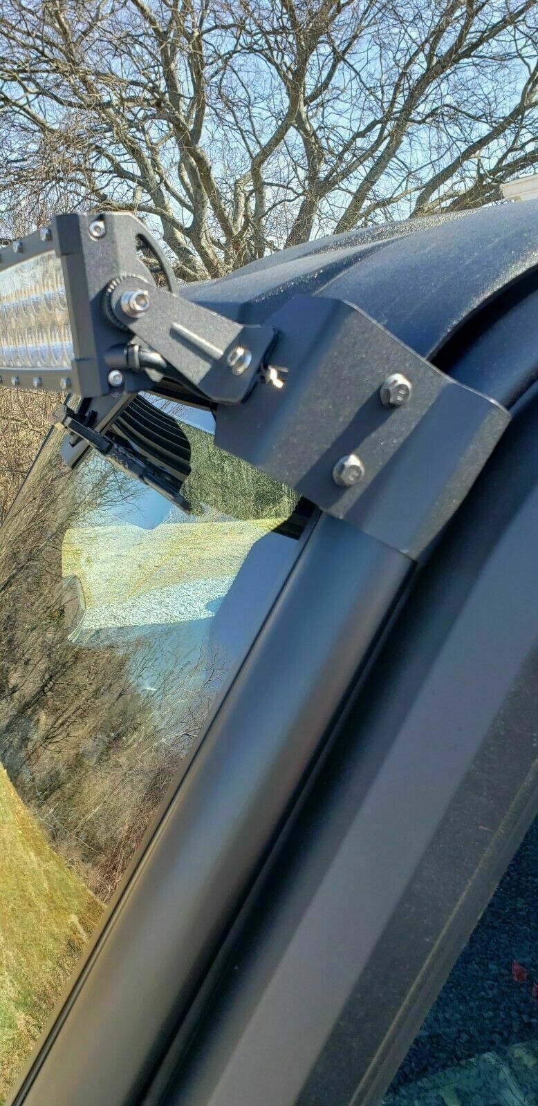 Pro-Fit Cage 50" Light Bar Bracket For Polaris Ranger XP 570, 900, 1000 Crew - No Drilling 13 thumbnail image