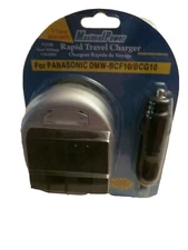New Rapid Travel Charger for Panasonic Lumix  DMW-BCF10 BCG10 FC600 110 220V AC