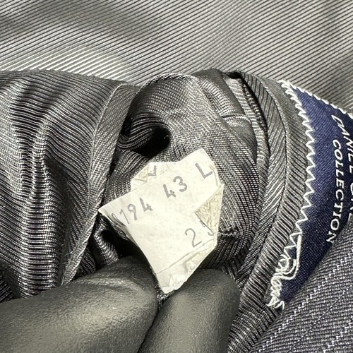 Cremeux Loro Piana Suit Mens 43 Long Blue Pinstriped 3 Button Wool 36X34 Pants * - Picture 9 of 24