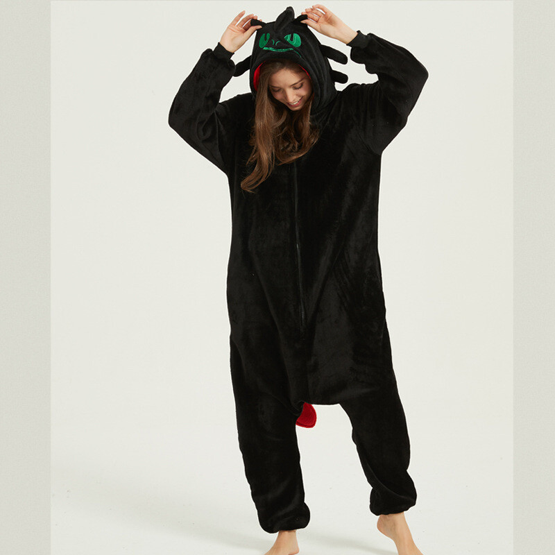 How To Train Your Dragon Pyjamas Jumpsuit Cosplay Toothless