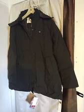 GENOVEGA Graphene Women's Heated Jacket  w/Battery Pack Detachable Hood Small