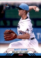 2022 Beloit Sky Carp Choice #5 Matt Givin Boston Massachusetts MA Baseball Card