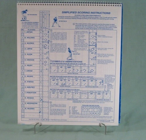 SCOREBOOK MacGregor Baseball & Softball 60 Games 16 Players Scoresheets - Image 2 of 4