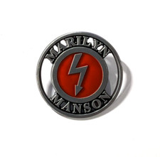 Marilyn Manson 'Shock Symbol' Heavy Metal Band Enamel Lapel Pin Metal Brooch Pin