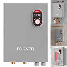 FOGATTI 24KW Instant Hot Water Tankless Water Heater Electric for Whole House
