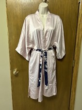 VICTORIA S SECRET size XS/S Bathrobe Satin Robe kimono DUSTY ROSE PINK Y24