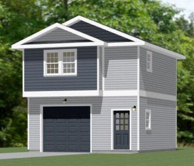 20x24 1-Car Garage -- 888 sq ft -- PDF Floor Plan -- Model 11