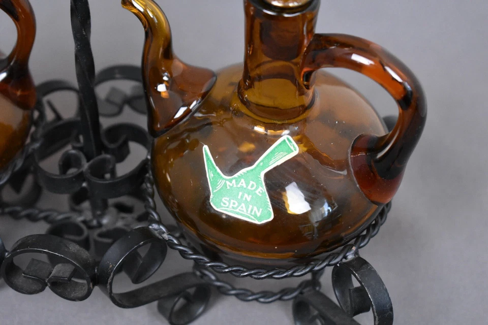 Ancien Service à Huile et Vinaigre Vintage - Made in Spain - Photo 2/4