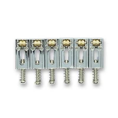 WM GUITARS Roller Tremolo Saddles x6 (Various Finishes)