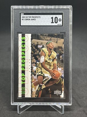 2003-04 Upper Deck UD Top Prospects Lebron James #3 PSA 10 Rookie 