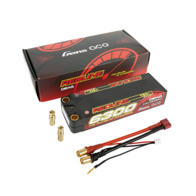 Gens ace Redline 6300mAh 7.4V 130C 2S Lipo Akku HardCase Für RC Auto Model New