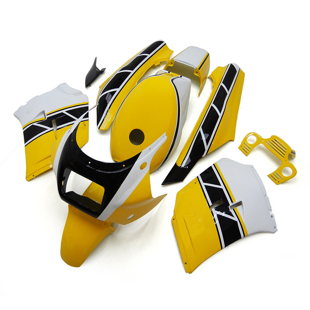 自分じゃない人 Yellow White Black Fairing Kit For Yamaha RZV500 RD 500 1985 1986