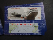 Tonga 2012, Block "Titanic" **/MNH gezähnt/ungez. per 100 (ME 1000,-)