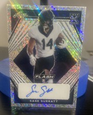 2021 Leaf Flash Navy Blue BA-SS1 Sage Surratt /75 Auto Rookie Wake Forest