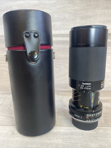 Tamron Adaptall 2 80-210mm f/3.8-4 CF TELE MACRO BBAR MC #5548853 w/Case & Caps - Picture 2 of 23