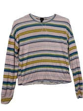 Girl's pink/blue striped long sleeve top by Art Class size XL 14/16