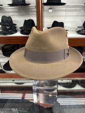 Stetson Ashland Men's Fur Felt Bark Color Hat Made In The USA Size 7 5/8