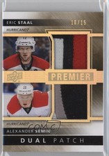 2014 Upper Deck Premier Jerseys 10/15 Eric Staal Alexander Semin Dual Patch 0c3