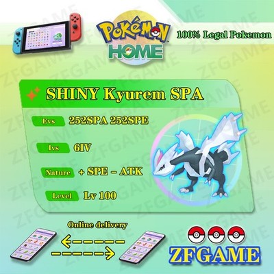  6IV SHINY Kyurem SPA + EVS  POKEMON HOME Champions Online delivery 