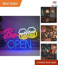 LED Beer Cheers Neon Sign - Eye-Catching Wall Decor for Bars & Cafes - 39x26 cm