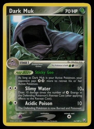 Dark Muk 16/109 Rare Team Rocket Returns Pokemon Lightly Played