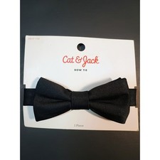 Cat  Jack Kids Black Bow Tie Pre Tied Adjustable Strap Formal Occasion Target