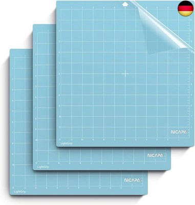 Schneidematte für Silhouette Cameo 4/3/2/1 (Light-Grip,12x12 Zoll 3er-Pack) Kleb