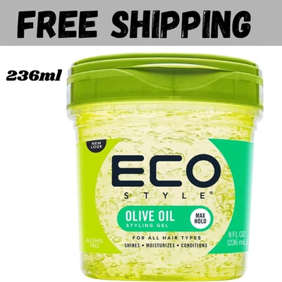 ‎ECOSTYLE Ecostyle Olive Oil Styling Gel Green All Day Hold, Alcohol Free, Paraben Free UK