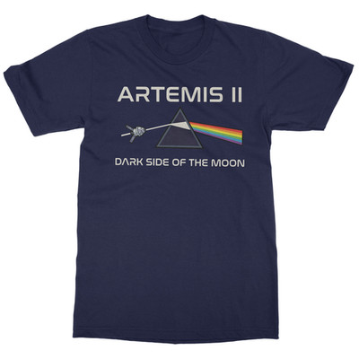 Artemis II Dark Side Parody Graphic Moon Mission Unisex T-Shirt
