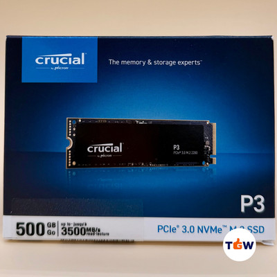 Crucial P3 500GB NVMe M.2 SSD PCIe 3.0 3500MB/s CT500P3SSD8 Micron Budget NEU  