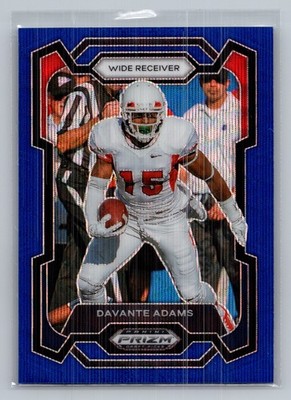 2024 Panini Prizm Draft Picks #66 Davante Adams Blue Wave #/249