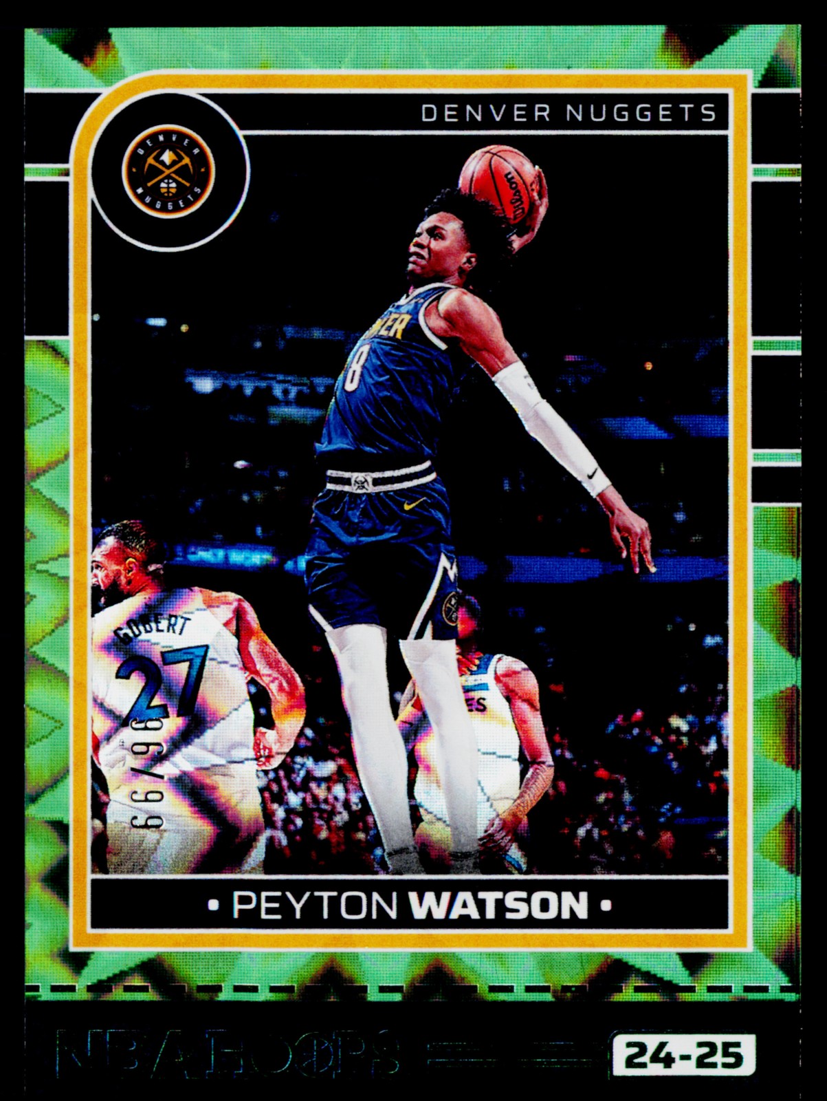 2024-25 Hoops #73 Peyton Watson Green Explosion #/99 E3