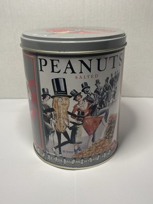 Vintage Planters Peanut Advertising Metal Tin 