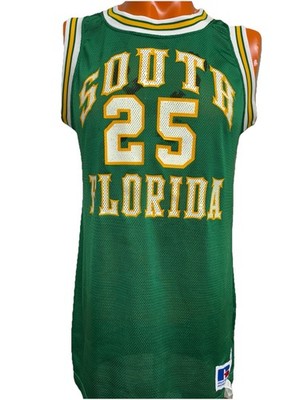 VTG Team Issued USF University South Florida Bulls Mens Basketball Jersey READ