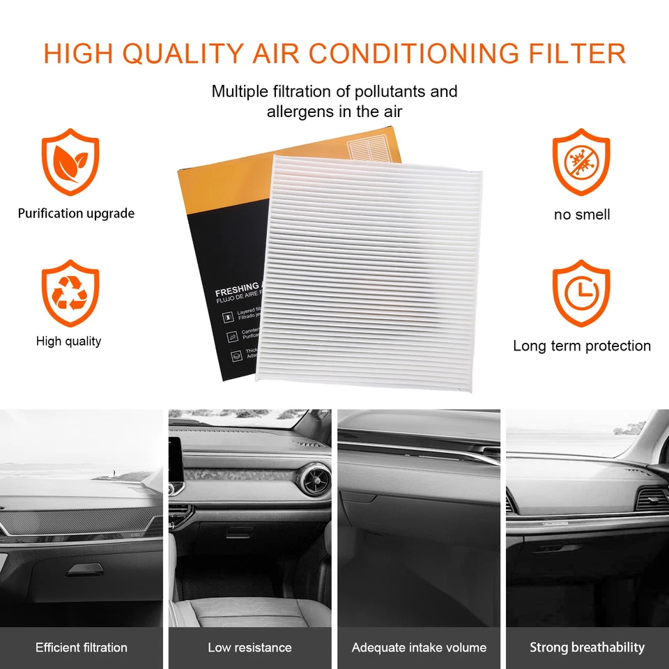 Filtro de aire de cabina 27278-1KK0A para Nissan 2018 2019 NV200 2014-2019 VERSA Foto 4 de 4