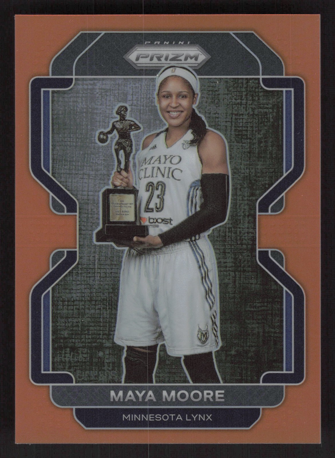 2022 Panini Prizm WNBA #64 Maya Moore Orange #/49