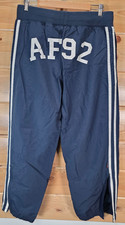 VTG Abercrombie Fitch Baggy Track Pants Men Large 32X28 Distress Y2K