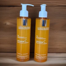 La Roche-Posay Vitamin C Brightening Facial Cleanser, 6.76 fl oz 2 PK NEW!