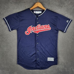 Cleveland Indians Francisco Lindor 12 Majestic Jersey Kids Boys Large 14 16 Navy